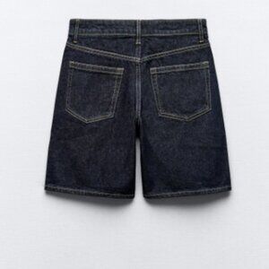 Zara Dark Blue Denim Shorts